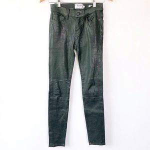 Soft leather FRAME Atelier le Skinny Jeanne pants